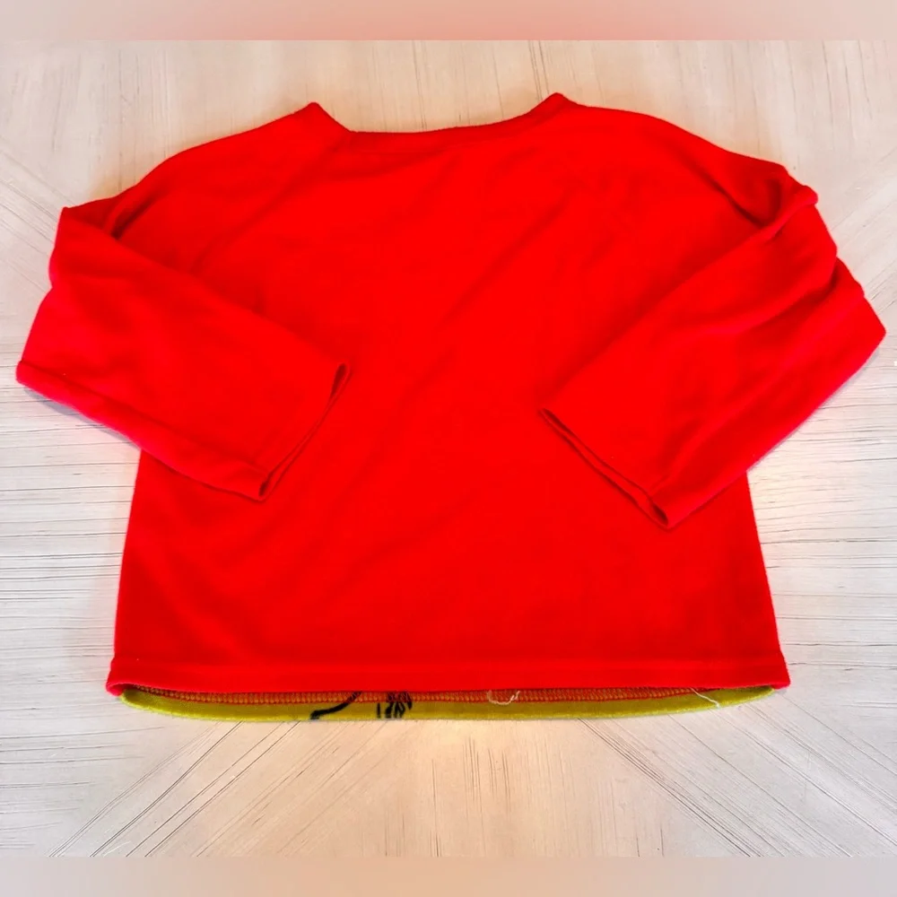 Kids The Grinch Santa Hat 2-Piece Fleece Pajama Set – Size 5T